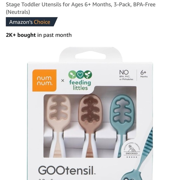 NumNum GOOtensil Toddler Utensils 3-Pack - Picture 1 of 4
